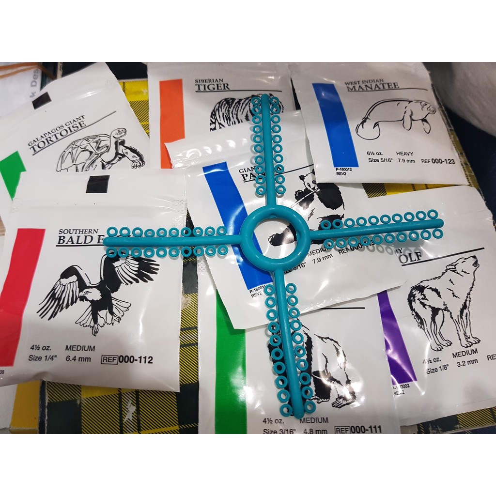 Jual AMERICAN ORTHODONTICS ELASTICS MURAH 100 ORIGINAL (per 2 bungkus