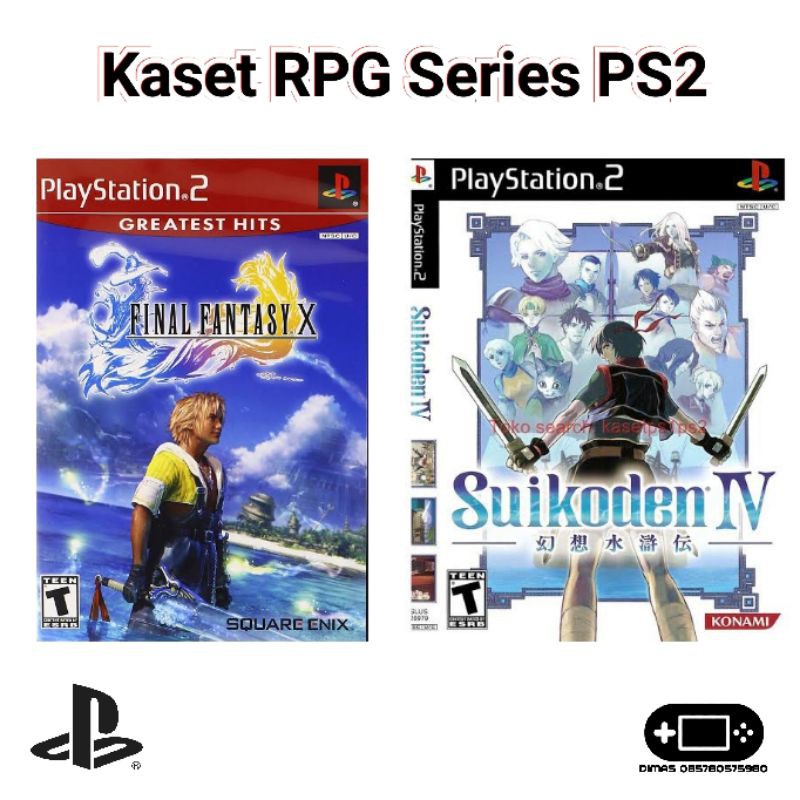 Jual Kaset PS2 Final Fantasy VII X X-2 Suikoden 3 III Series Slim Dan ...