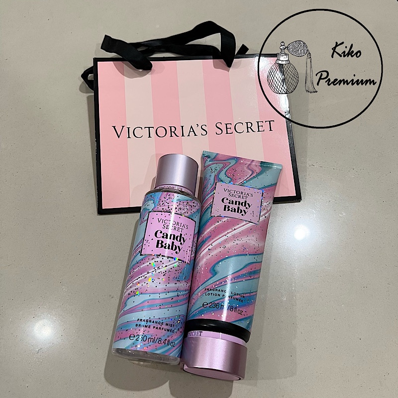 ✶ [Free Paperbag] Victoria’s Secret Body Mist Lotion Set Full Size Pure  Seduction Love Spell Cake Confetti Candy Baby Coconut Passion Bare Vanilla 