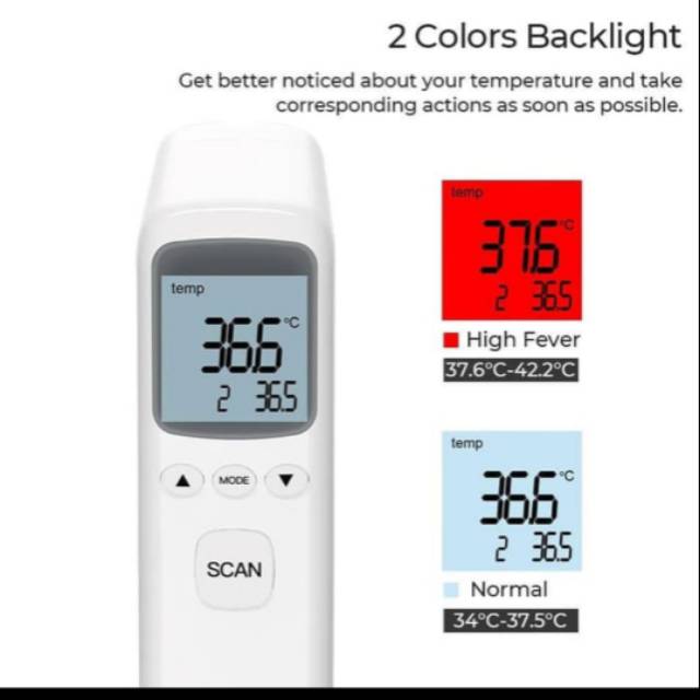 Jual thermometer gun digital yostand infrared thermometer tembak ...
