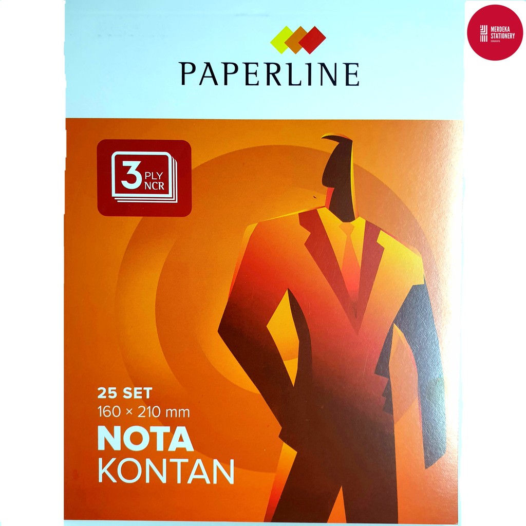 Jual Nota Kontan Paperline Besar 3PLY NCR Rangkap 3 25 SET Ukrn:160× ...