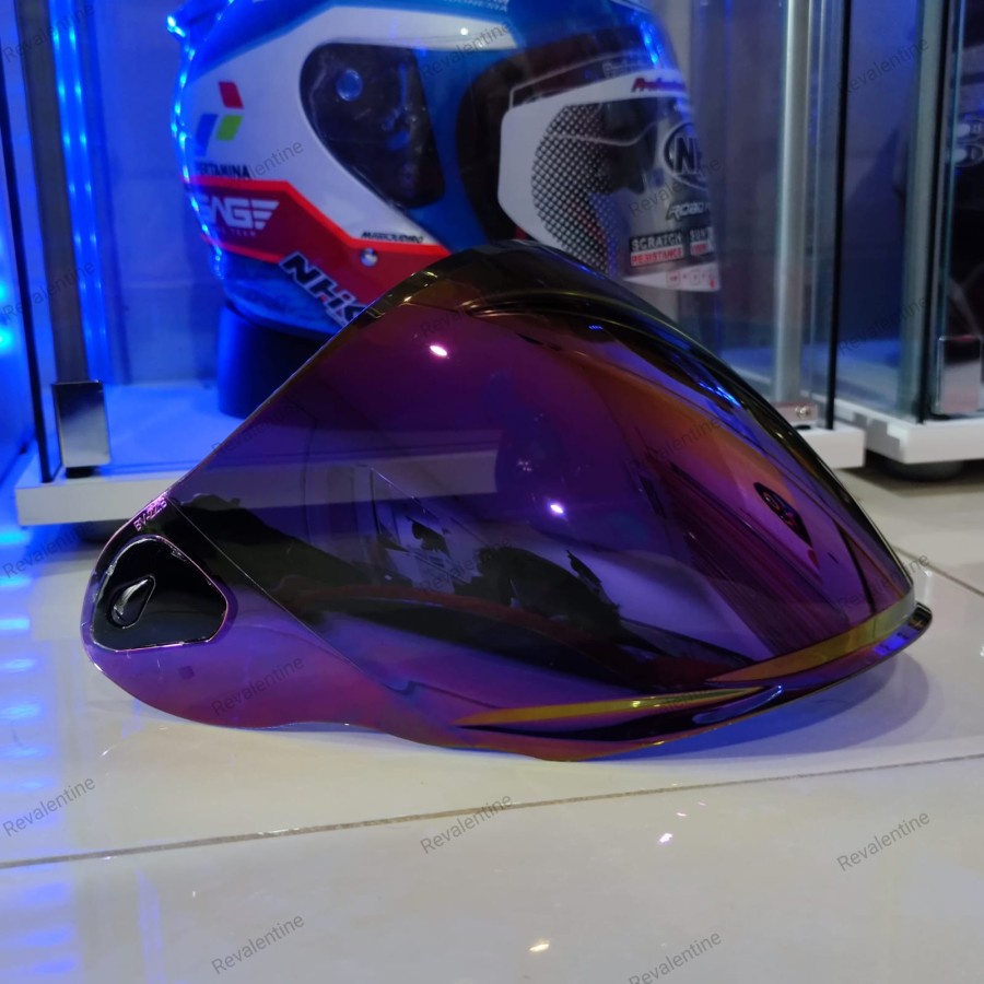 Jual Visor NHK R6 Rainbow Original | Kaca Helm Iridium | Shopee Indonesia