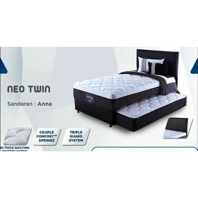 Jual Comforta Superfit Springbed Bed Sorong Neo Twin Full Set 100 / 120 ...