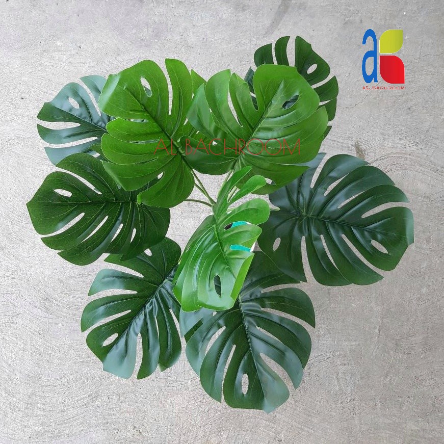 Jual TANAMAN PALM MONSTERA B8265 PLASTIK ARTIFICIAL LATEX | Shopee ...