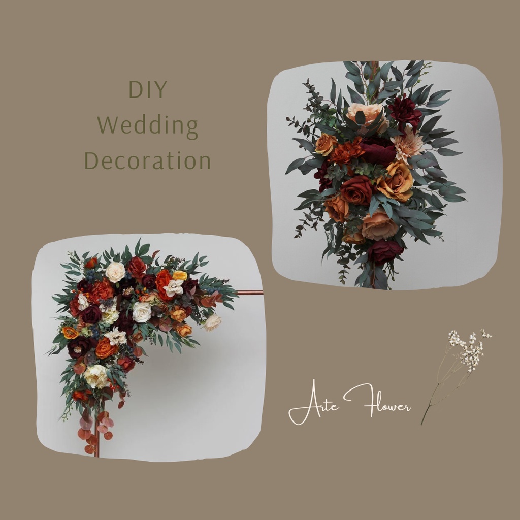 Jual Rangkaian bunga untuk welcome sign papan / Bunga standing flower ...
