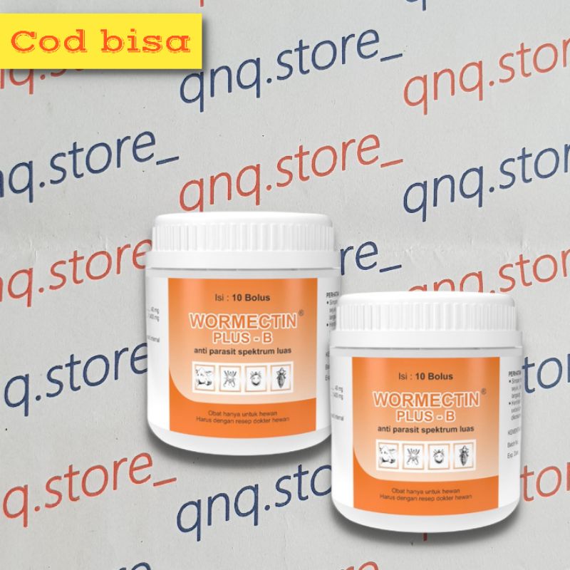 Jual wormectin bolus isi 10 bolus ecto endo parasit kutu caplak tungau ...