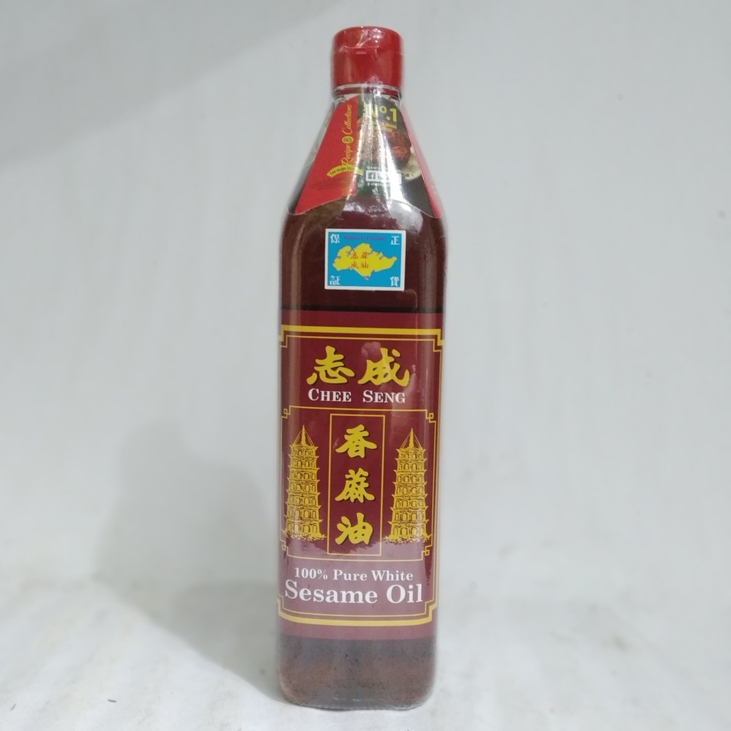 Jual Chee Seng Sesame Oil ( Minyak Wijen ) 750ml pure white | Shopee ...