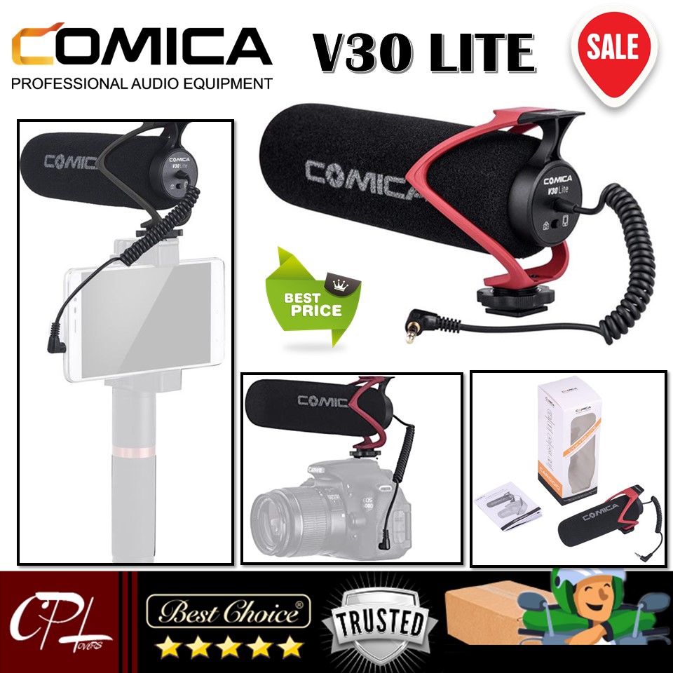 Jual Comica Audio CVM-V30 LITE Camera-Mount Shotgun Microphone for ...