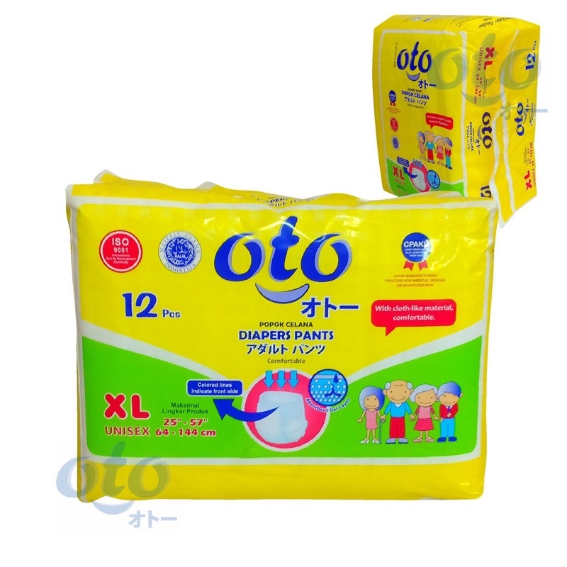 Jual Oto Diapers Pants Oto Pempers Dewasa Lampin Popok Dewasa Model Celana Ukuran Xl Isi