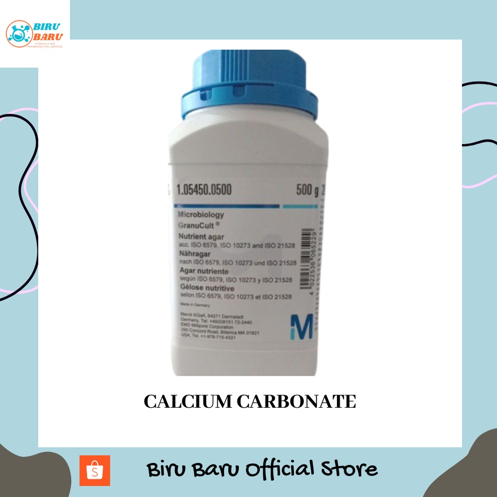 Jual CALCIUM CARBONATE / KALSIUM KARBONAT ( CaCO₃ ) PRO ANALISA 10 GRAM ...