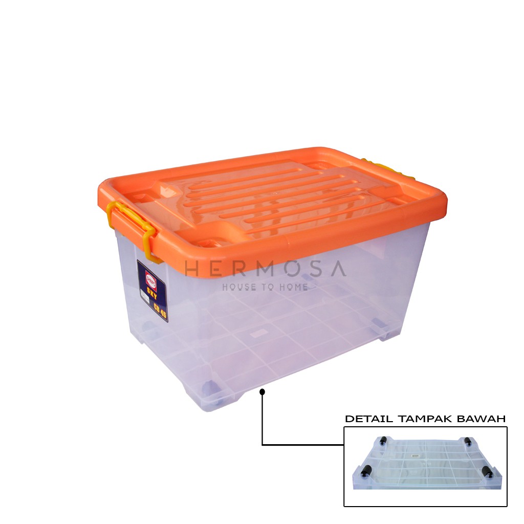 Jual Shinpo 111 CB 45 Container Sky Box Plastik 45 Liter Dengan Roda ...