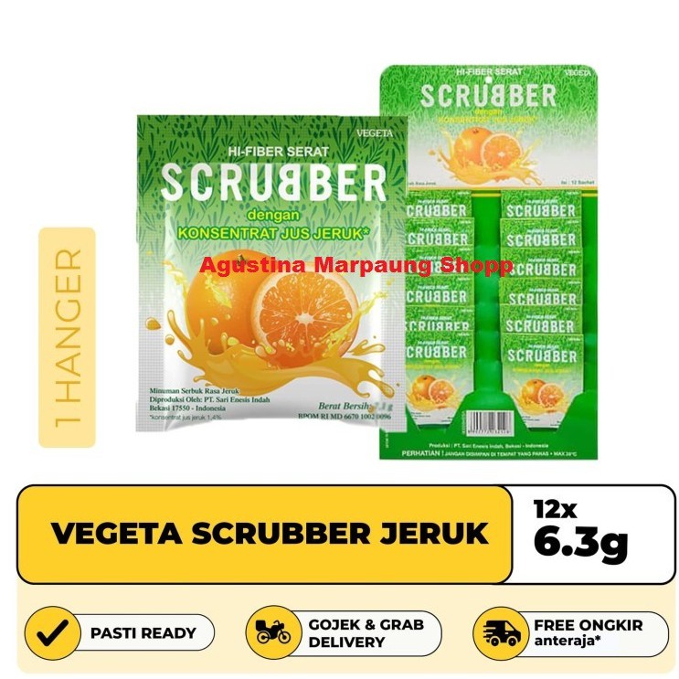 Jual Vegeta Scrubber Jeruk Dus Renceng Isi 12 Sachet Shopee Indonesia 4221