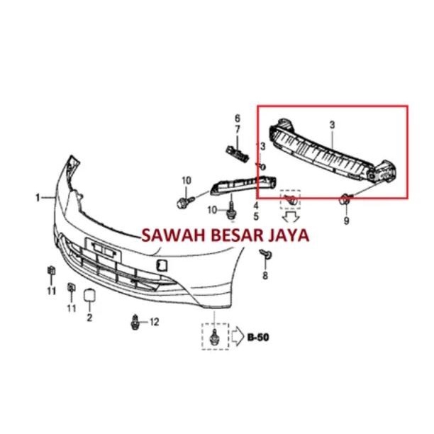 Jual Beam Comp Palang Besi Tulang Penahan Dudukan Bumper Bemper Depan ...