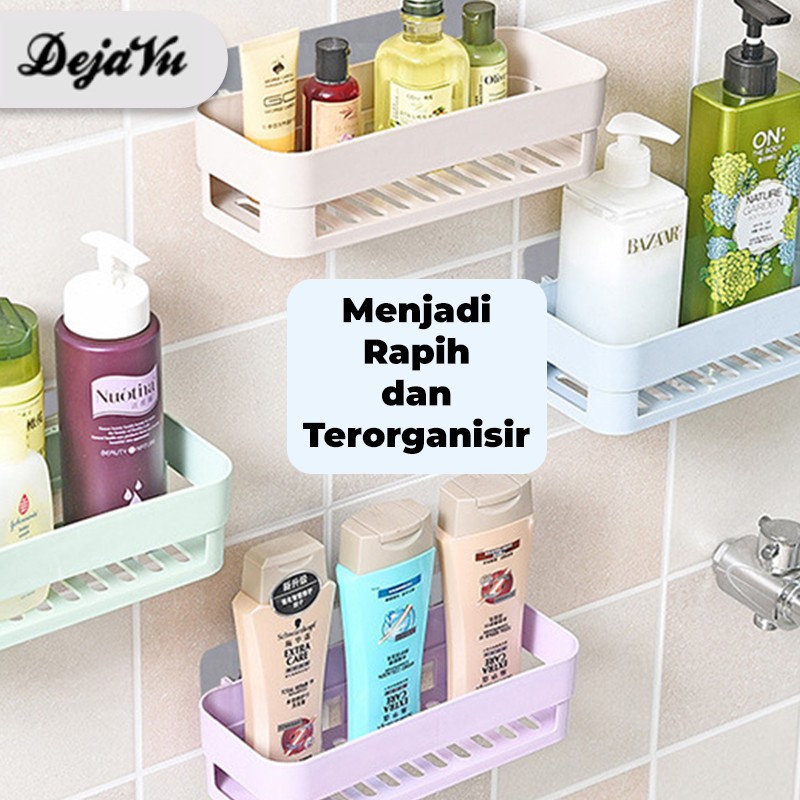 Jual Dejavu Rak Kamar Mandi Sudut Tempat Penyimpanan Sabun Siku Rack