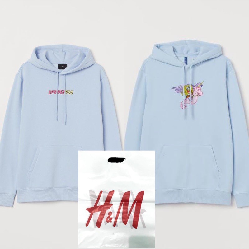 Jual Hoodie hnm h m Spongebob unicorn Chest bordir Shopee Indonesia