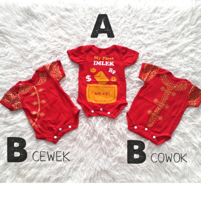 Jual Baju Jumper Imlek Anak Bayi Laki-Laki Perempuan Cheongsam Chinese ...