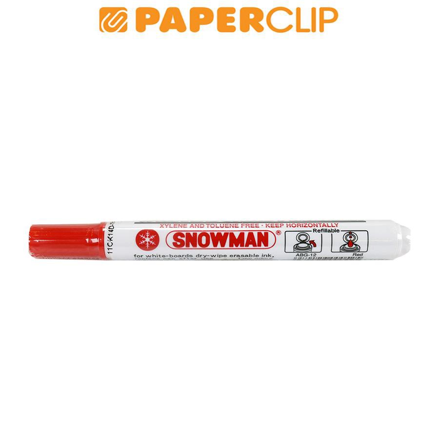 MARKER SNOWMAN WHITE BOARD ABG12 RED (2)