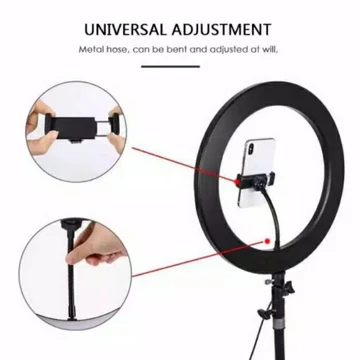Ringlight Set Lengkap Besar 26Cm 30Cm Tripod 2Meter Ring Light 10 Lampu Selfie Video Vlogger