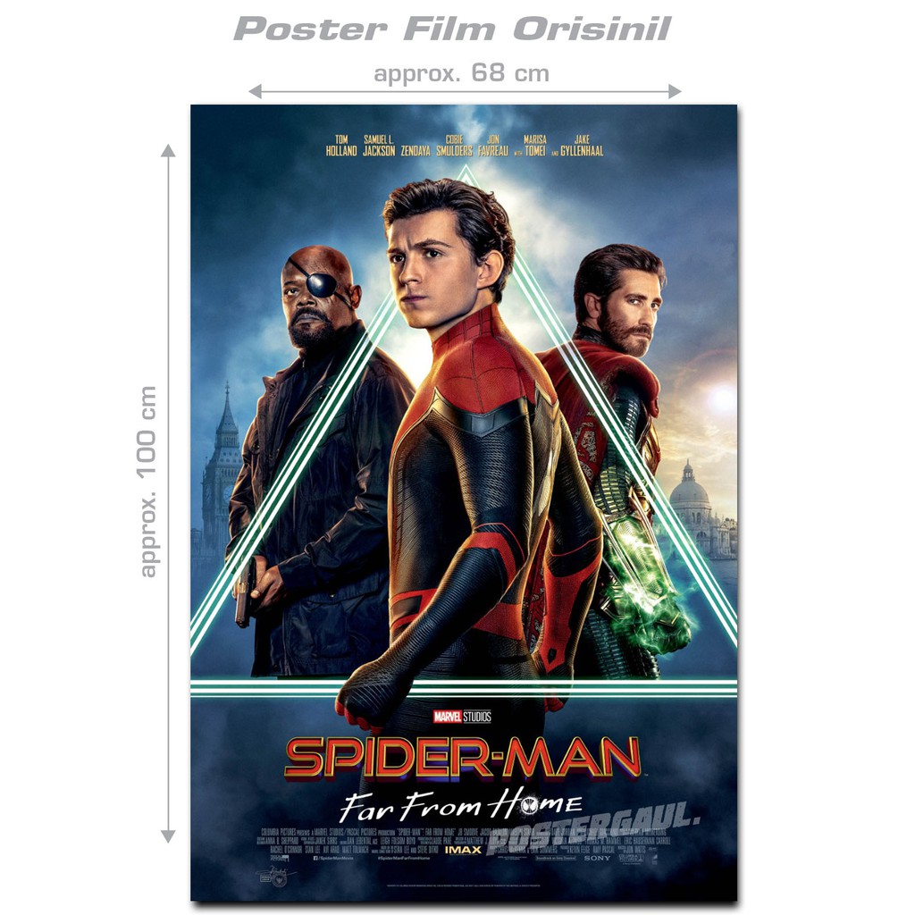Jual Poster Film SPIDER-MAN FAR FROM HOME - original Indonesian one