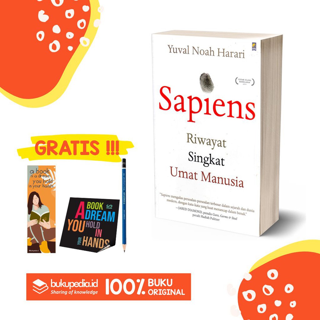 Jual BUKU SAPIENS RIWAYAT SINGKAT UMAT MANUSIA - YUVAL NOAH HARARI ...