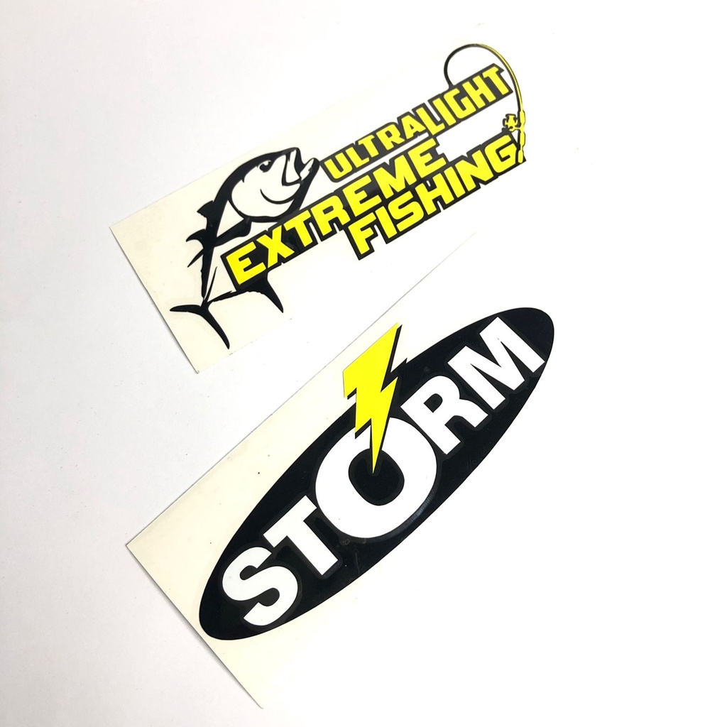 Jual Stiker UL Cutting Sticker Ultralight fishing dan Storm | Shopee ...