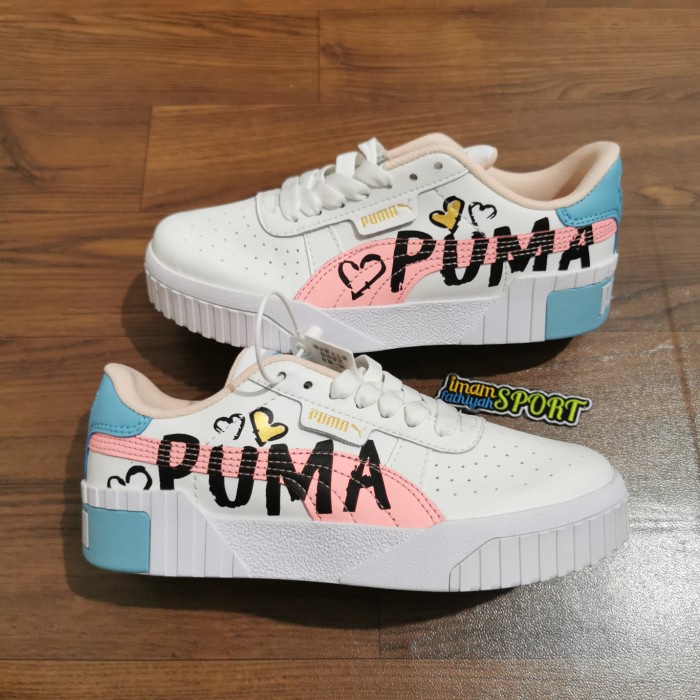 Jual SEPATU PUMA CALI X SELENA GOMEZ WHITE PINK PREMIUM QUALITY 36 Shopee Indonesia