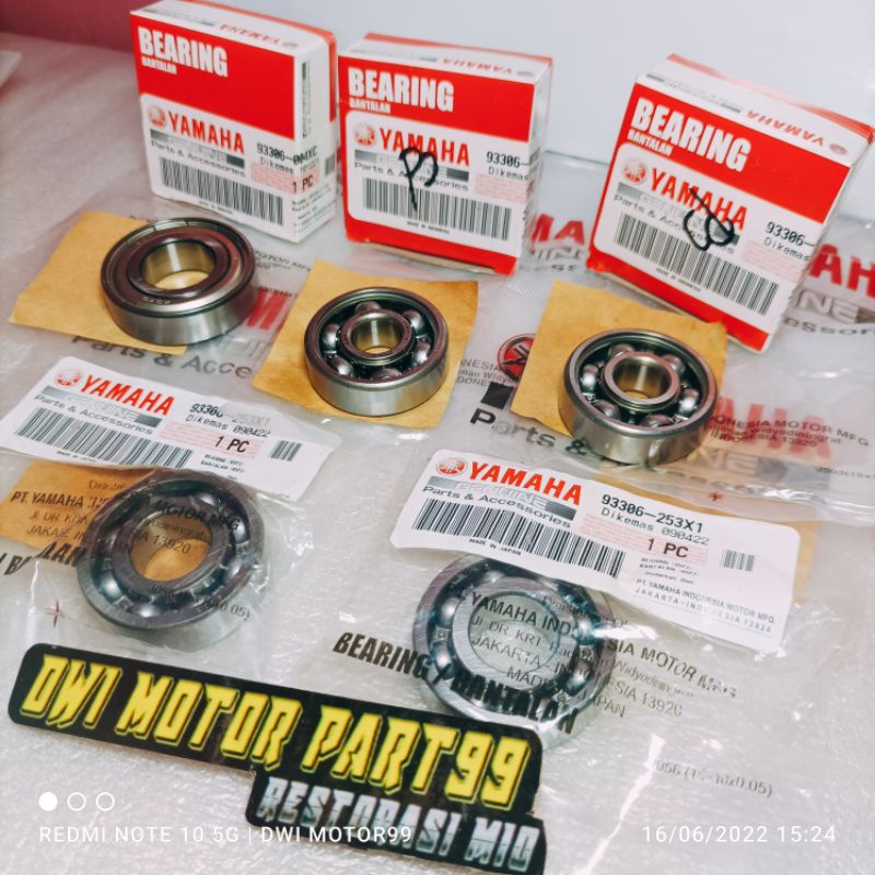 Jual LAKER BEARING RASIO SET MIO J MIO SOUL GT X RIDE 115 ORIGINAL ...