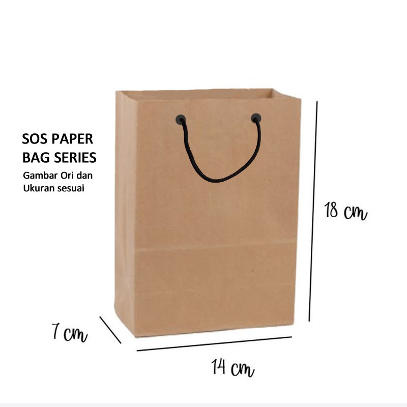 Jual Paper Bag Coklat Polos Packing Olshop A Paper Bag Souvenir