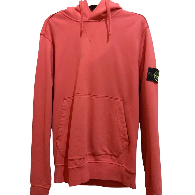 Stone island deals hoodie coral