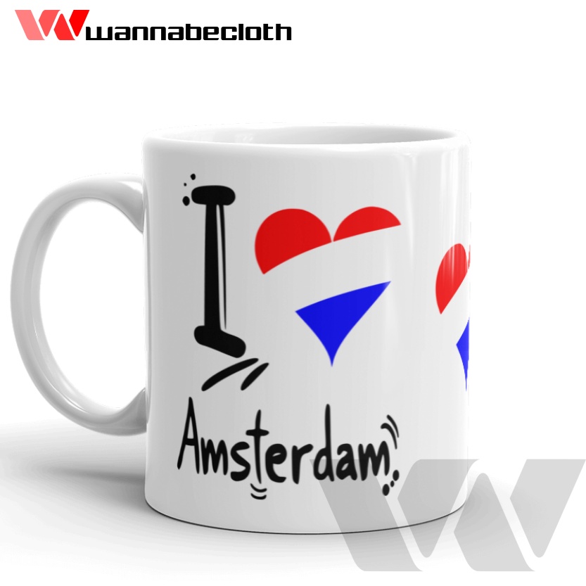 Jual Gelas Amsterdam Belanda Mug Custom Kado Mug Amsterdam Belanda