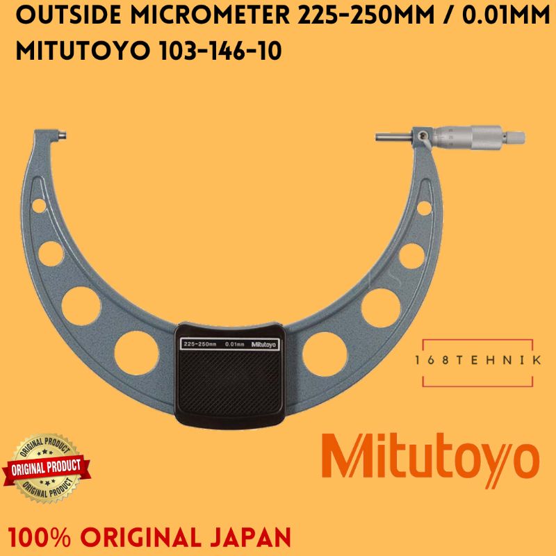 Jual MITUTOYO 10314610 Outside Micrometer 225250mm 0.01 Mikrometer