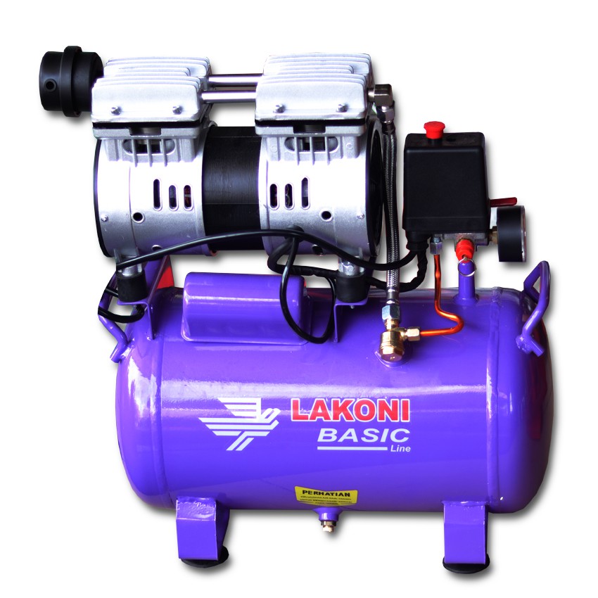 Jual LAKONI BASIC 25 S Kompresor Angin SILENT 3/4 HP 24 L Oilless ...