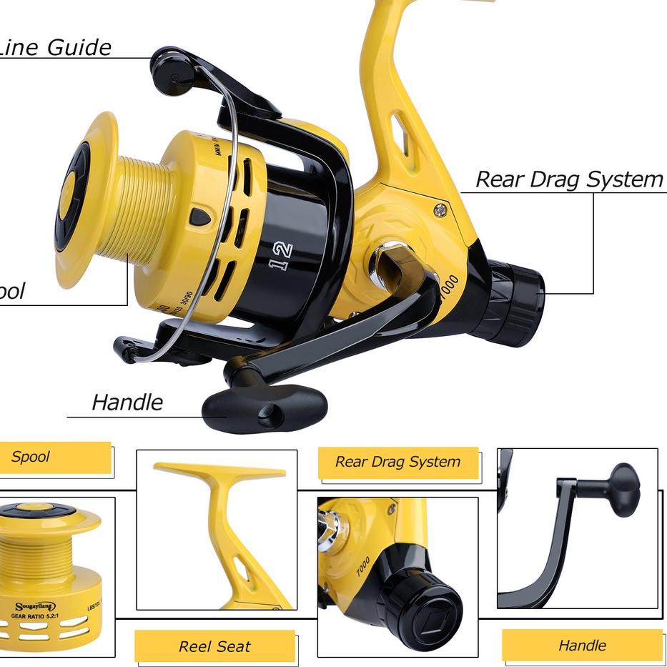 Jual Awal Bulan reel harrow vector Reel Pancing 12+1BB Memancing Max ...