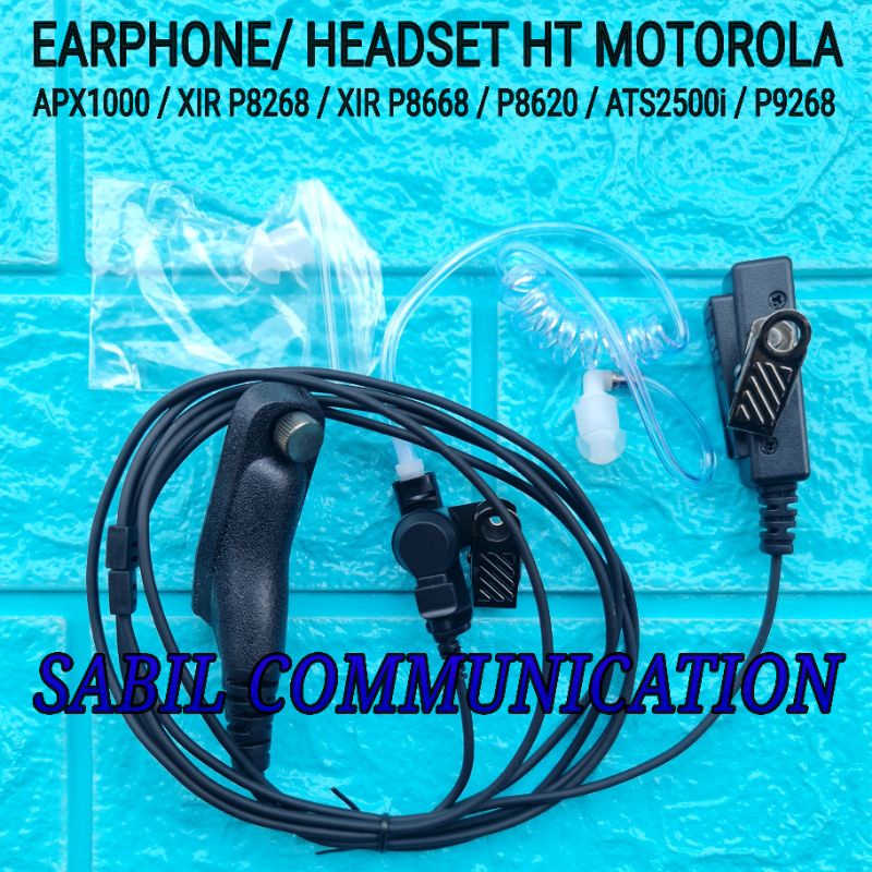 Jual EARPHONE HT MOTOROLA APX1000 ATS 2500i XIR P8668 MURAH - HEADSET ...