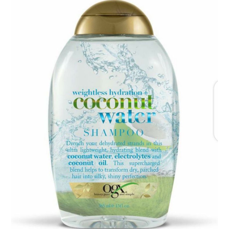 Jual Organix OGX Weightless Hydration Coconut Water Shampoo 385ml ...