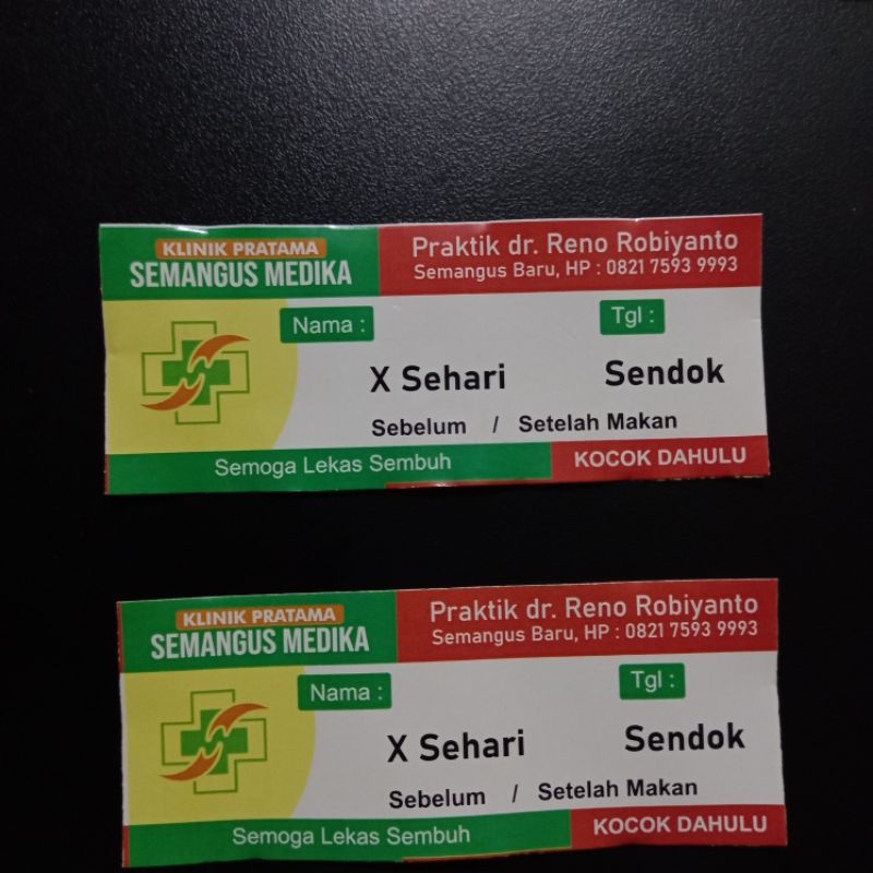 Jual Sticker Label Obat Etiket | Shopee Indonesia