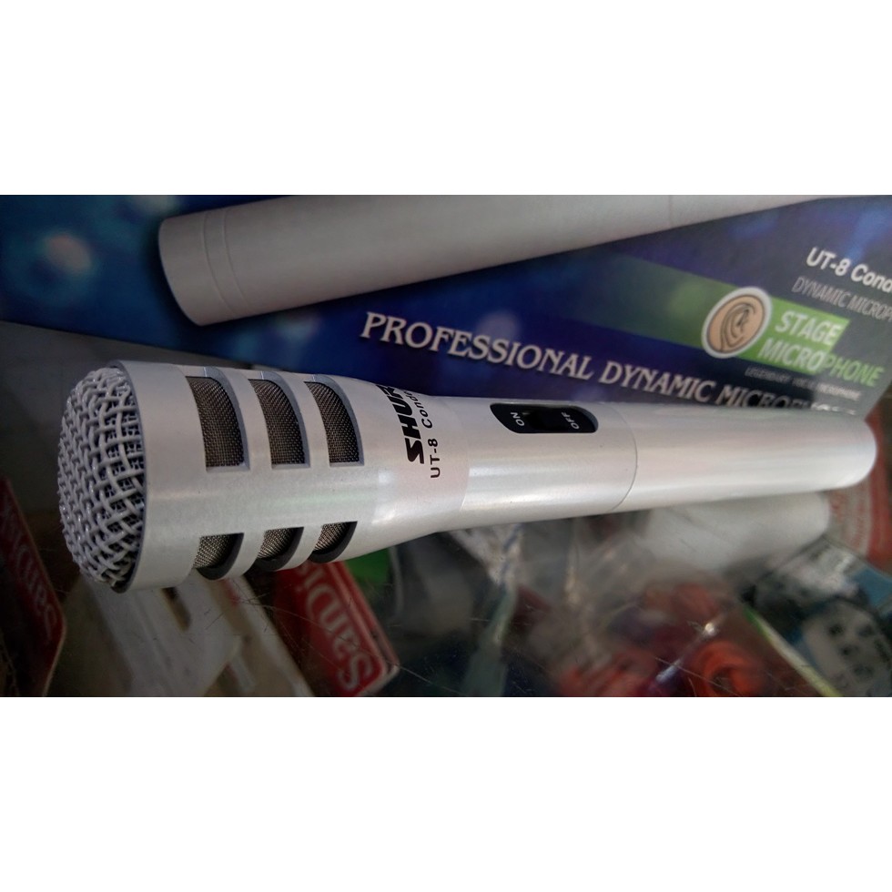Jual Microphone CONDENSER MIC PROFESIONAL SUPER PEKA SENSITIF SHURE UT8