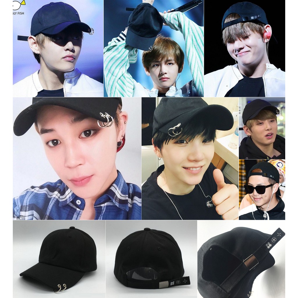 Jual BTS The Wings Tour Black Ring Hat TB 69 Shopee Indonesia