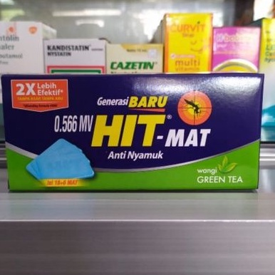 Jual hit mat green tea refill isi 18+6 mat | Shopee Indonesia