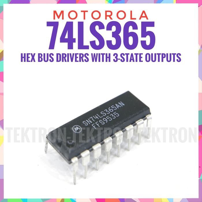 Jual Motorola 74LS365 Hex Bus Buffers Driver with 3-states outputs ...