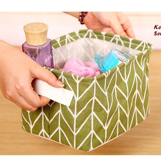 Jual Storage Box Katun Linen Organizer Tempat Penyimpanan Multifungsi ...