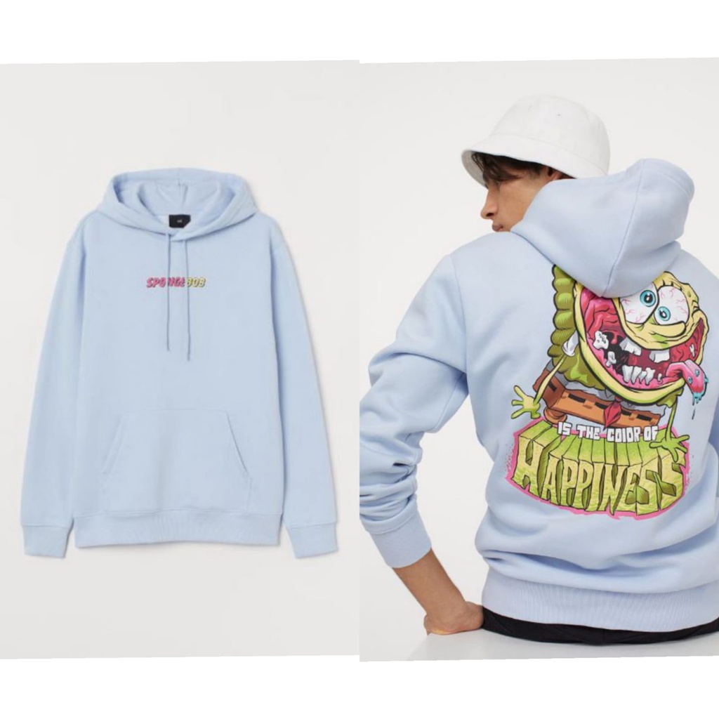 Blue spongebob hoodie h&m sale