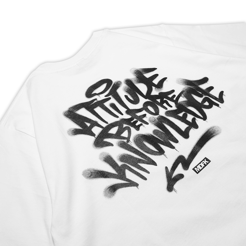 Jual MDFK Attitude Graffiti Tshirt (White) | Shopee Indonesia