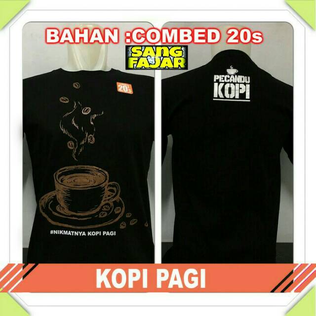 Jual Baju Kaos Distro Clothing Bandung Ngopi Kopi Pagi Tulisan Meme