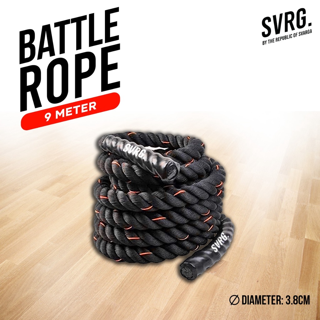 Jual SVRG Battle Rope | Battling Ropes | Crossfit | Calisthenic | 9M ...