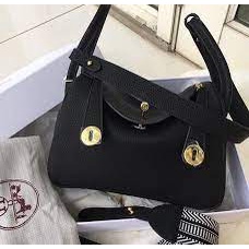 Tas Lindy Hitam Uk26 Premium - Tas Selempang Wanita 20297Hermes Lindy Import