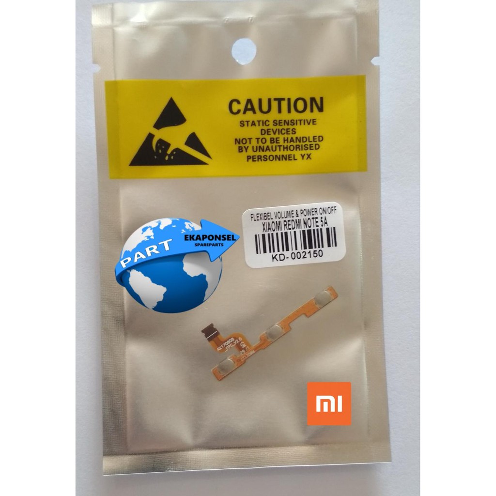 Jual Xiaomi Redmi Note 5A Fleksibel Power On / Off Dan Volume Original ...