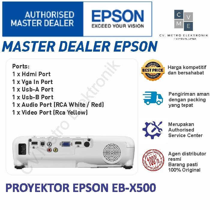 Jual PROYEKTOR EPSON EB-X500 EBX500 EB X500 PENGGANTI EB X400 XGA ...