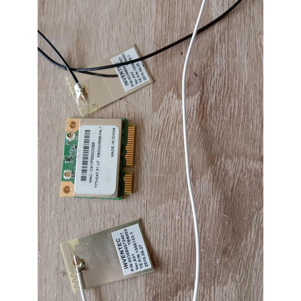 Jual Wifi card Laptop Toshiba Satelite L635 bekas, ada kabelnya