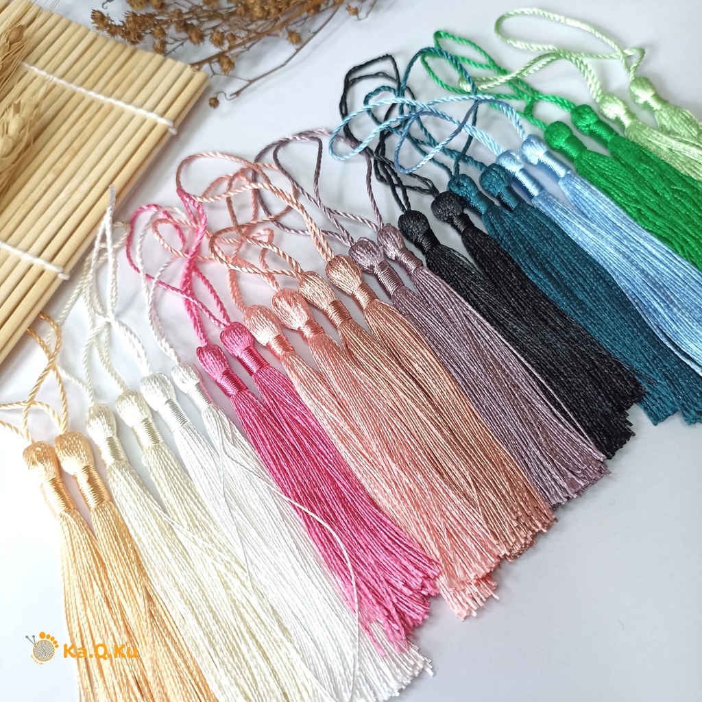 Jual 12 PCS RUMBAI TASSEL TASEL / BAHAN TASEL TASBIH / RUMBAI BANTAL ...